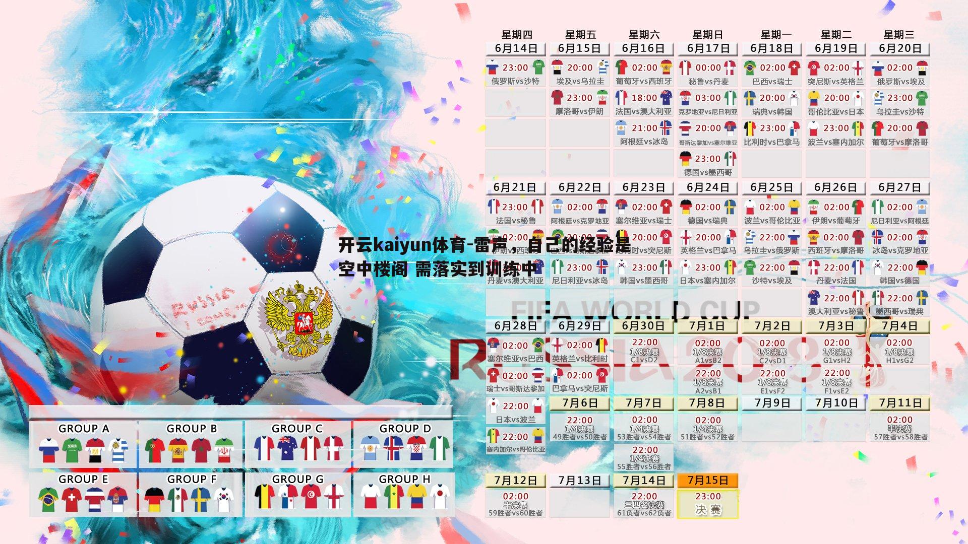 雷声，自己的经验是空中楼阁 需落实到训练中